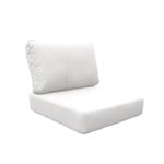 *COVERS ONLY* Indoor/Outdoor High Back Chair Cushion Cover - Seat & Back - White - Final Sale