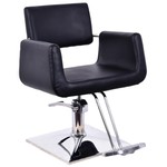 *Henagar 25" W PVC Leather Seat Reception Chair with Metal Frame