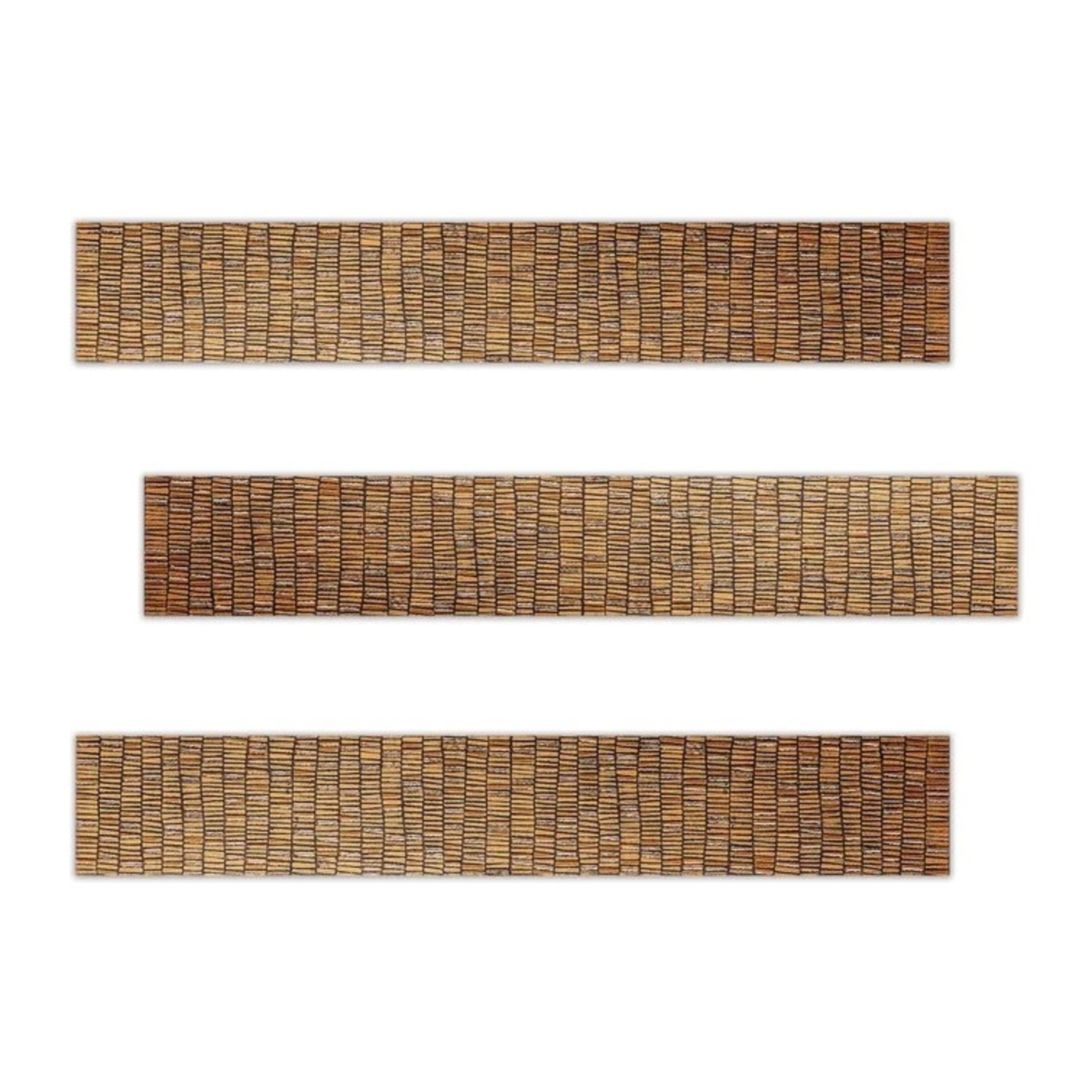 *Kantu Val 3 In. X 18 In. Bronze Tones Ceramic Decorative Listello Wall Tile (3-Pack)- Final Sale