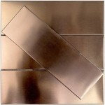 *2" x 6" Metal Subway Tile -10Sq Ft - Copper - Final Sale