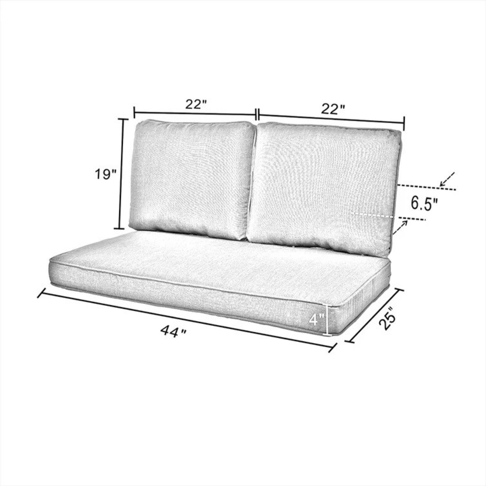 *Mccay Outdoor Seat/Back Cushion - Cobalt