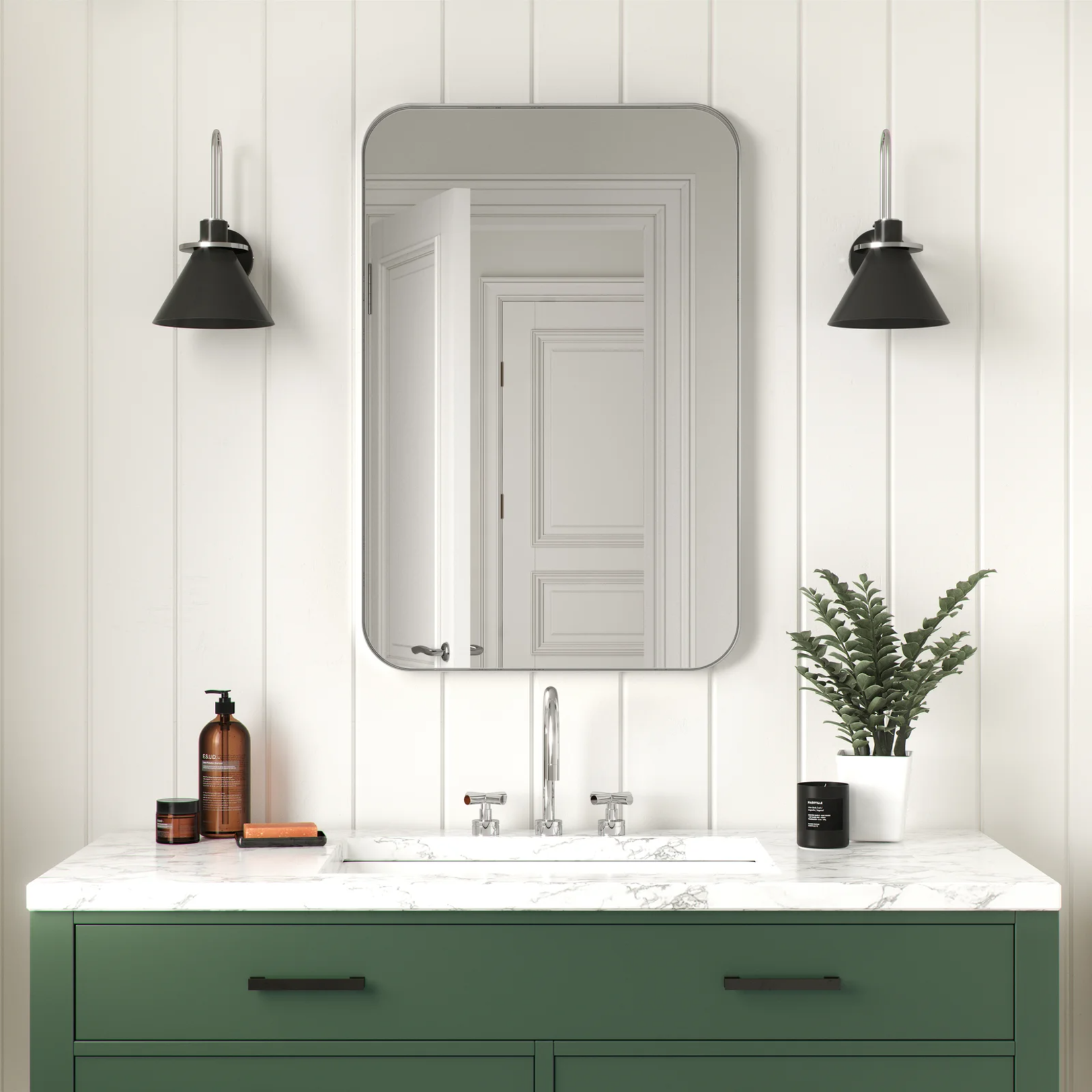 *30" x 40" Weeksville Modern and Contemporary Bathroom / Vanity Mirror