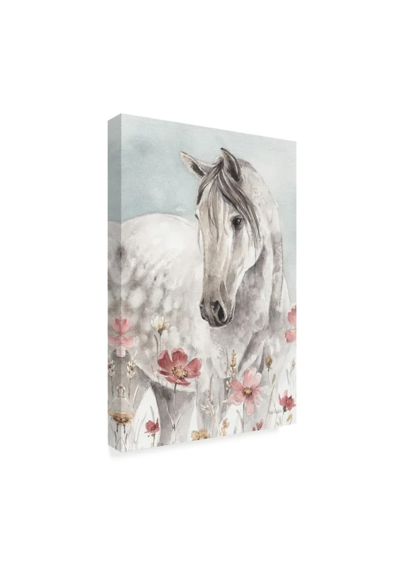 *32" x 22" Wild Horses I Crop' Acrylic Painting Print on Canvas