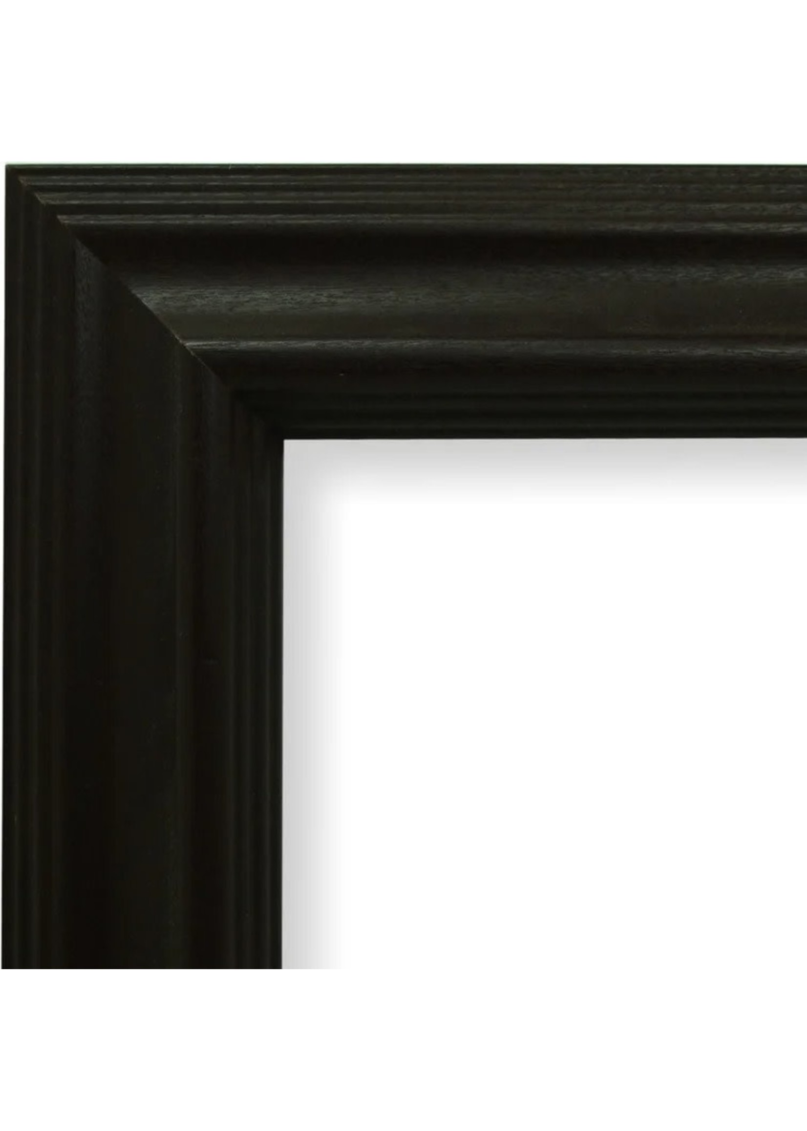 *16"x22"Briseidy 1.83" Wide Wood Grain Picture Frame - Black - slice in wood