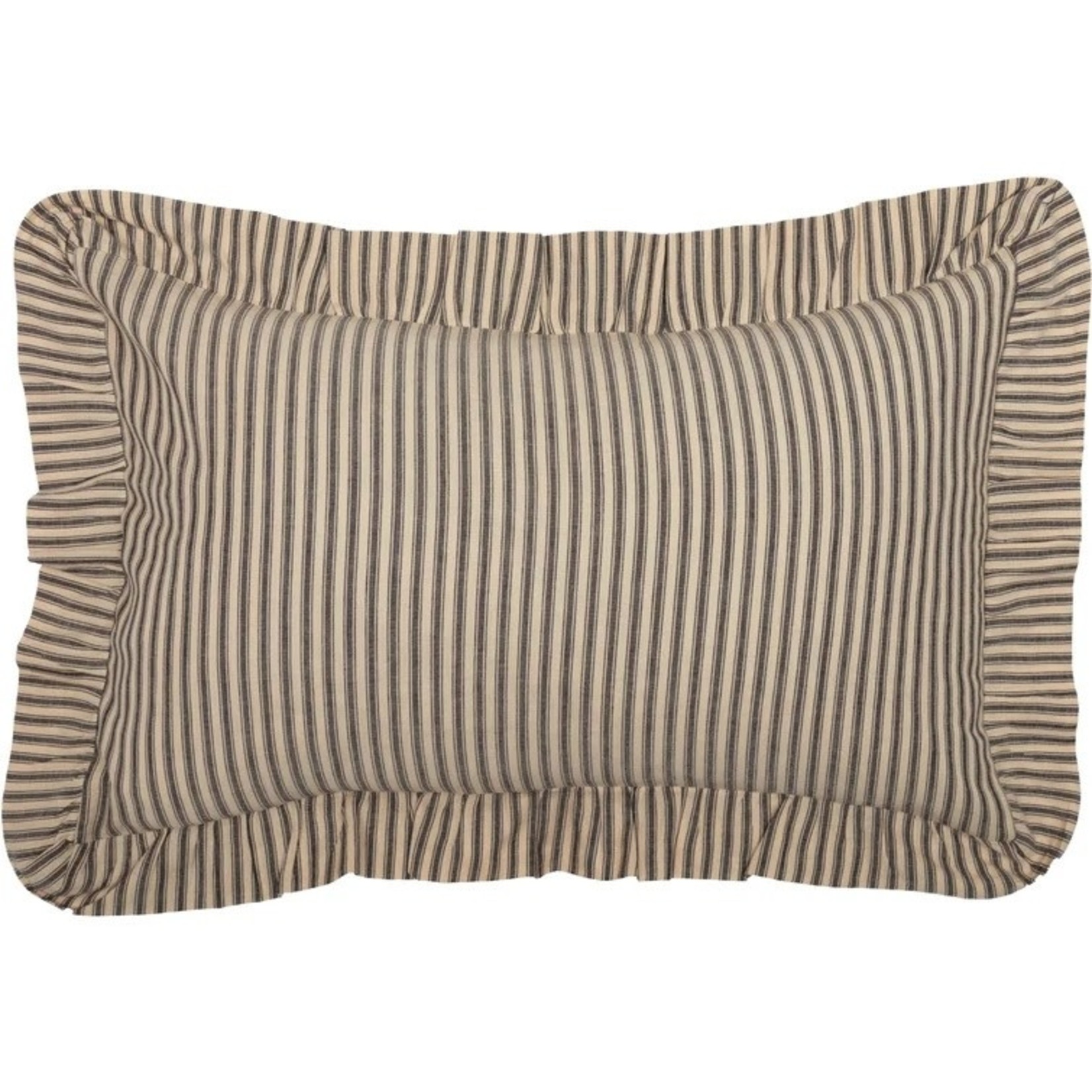*Surikova Rectangular Cottom Pillow Cover & Insert - Charcoal
