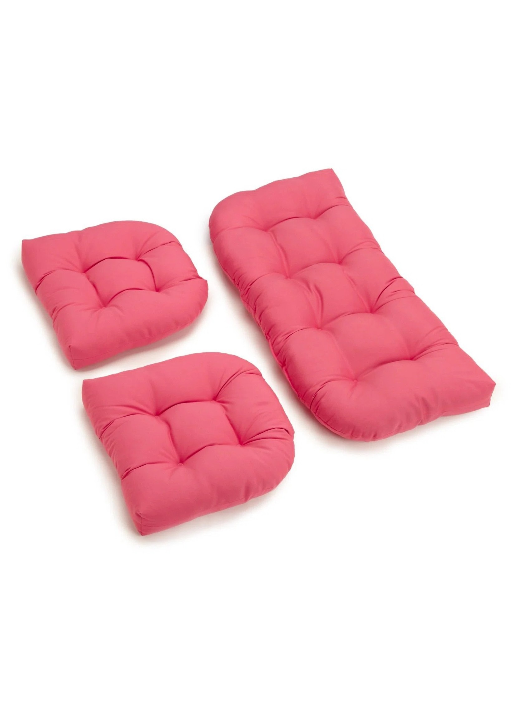*3 Piece Indoor Settee Cushion Set - Bery Berry
