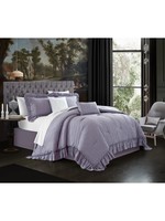 *Queen -Drennen Comforter Set 5 piece - Lavender -Final Sale