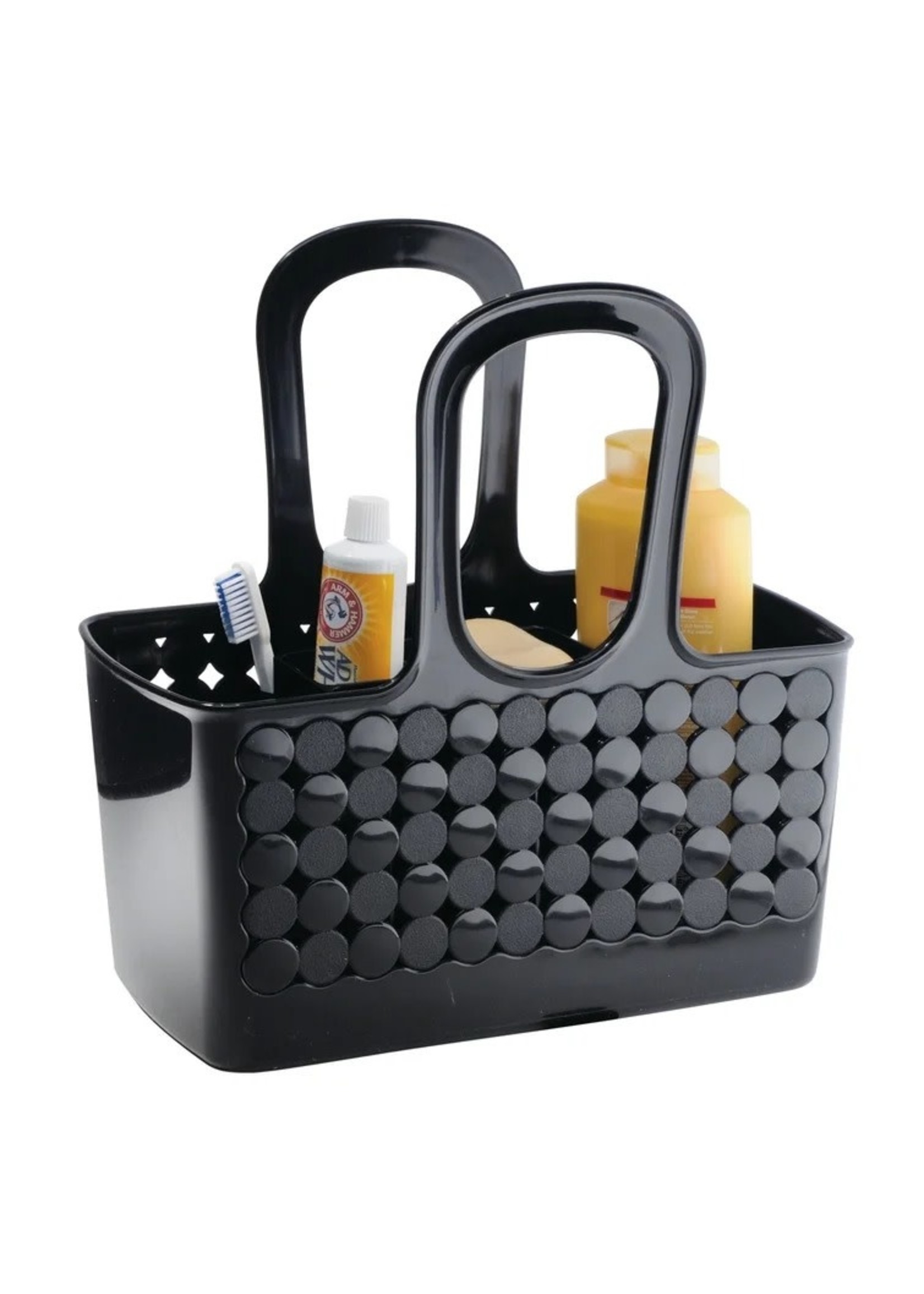 *Clarkedale Divided Portable Shower Caddy -Black