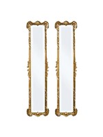 *50"x12" 2 Piece Penn Traditional Mirror Set - Gold Leaf