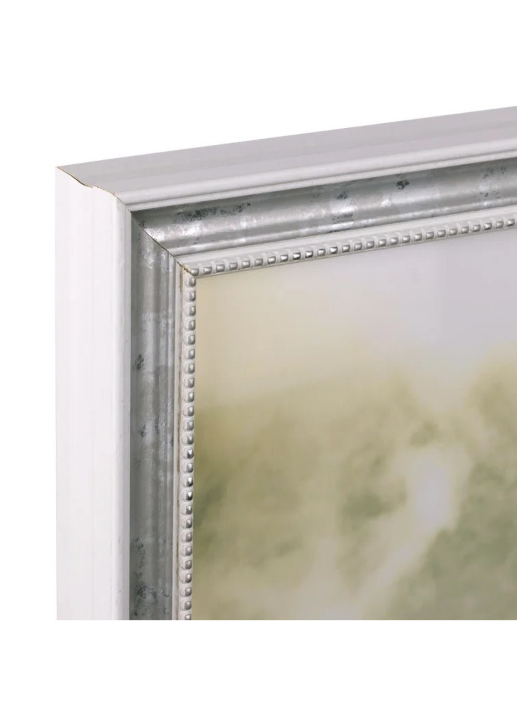 *5" x 7" Stratton Picture Frame - 0.75" Wide With Glass Facing - Set of 2 - Antique White