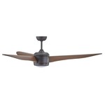 *56" Niangua 3 - Blade LED Propeller Ceiling Fan with Remote Control and Light Kit Included