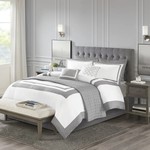 *King - Luxurious 8 Piece Hotel Comforter and Box Quilted Coverlet Set - Final Sale