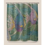 *74" x 71" Eastport Angels on Parade Single Shower Curtain