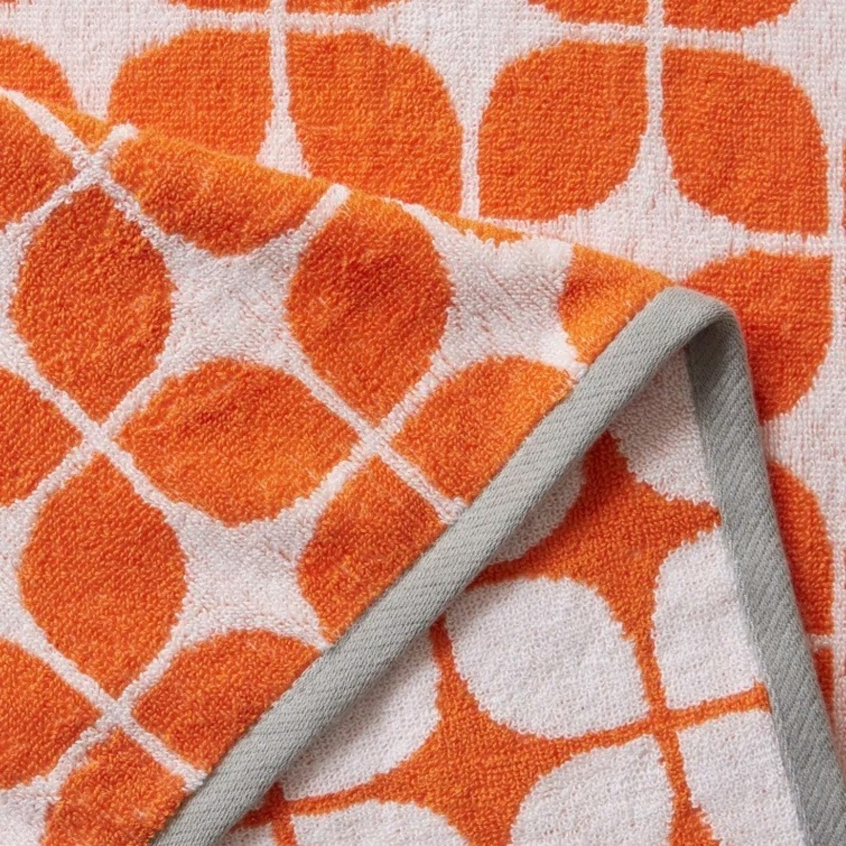 *Lita Cotton Jacquard Bath Towel 6 Piece Set  -Orange - Final Sale