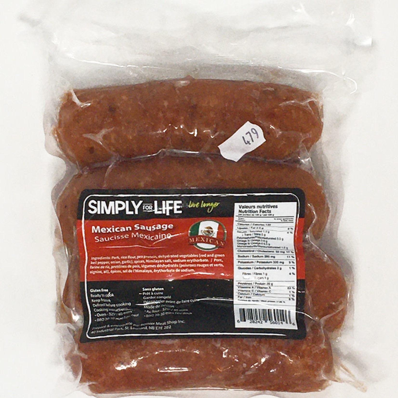 Simply For Life SFL - Sausages, Mexican