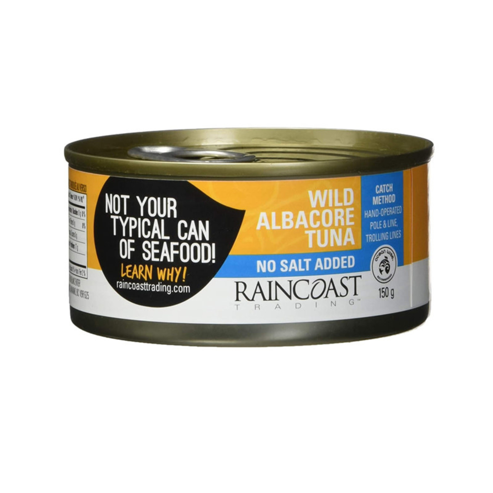 Raincoast Trading Raincoast Trading - Solid White Wild Albacore Tuna, No Salt Added (150g)