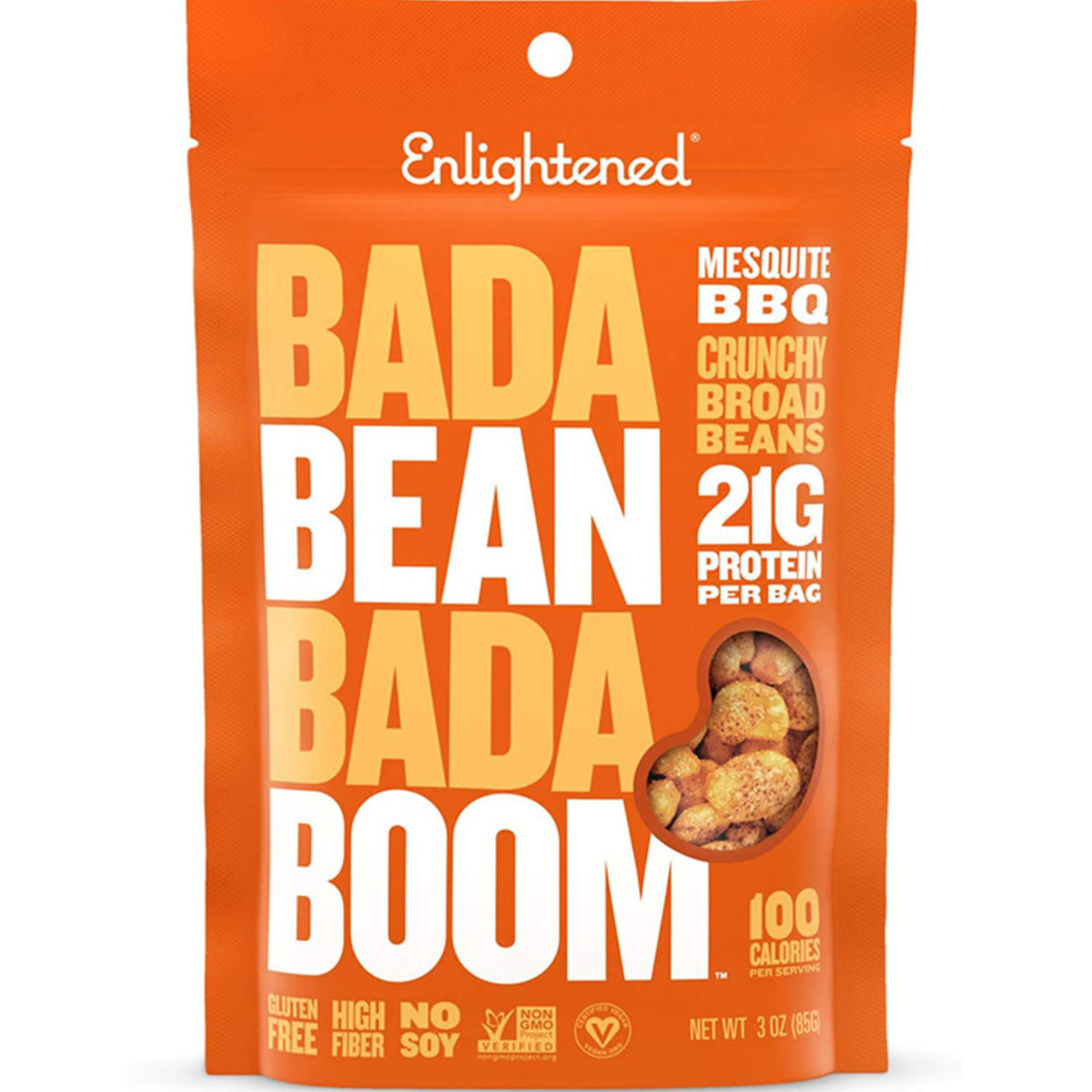 Enlightened Enlightened - Roasted Broad Bean Crisps, Mesquite (85g)