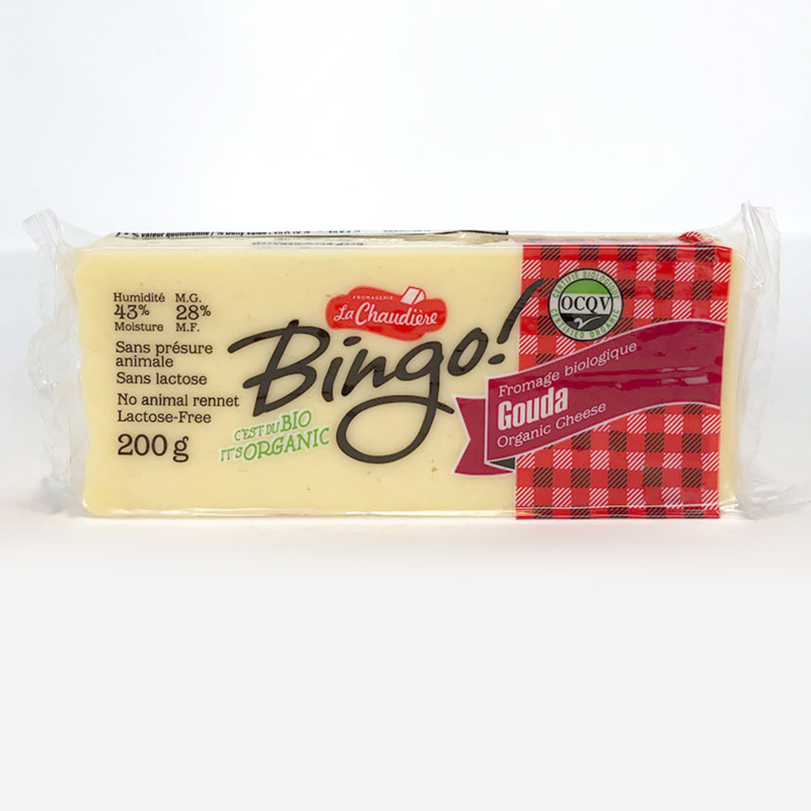 La Chaudiere La Chaudiere - Bingo Organic Gouda Cheese (200g)