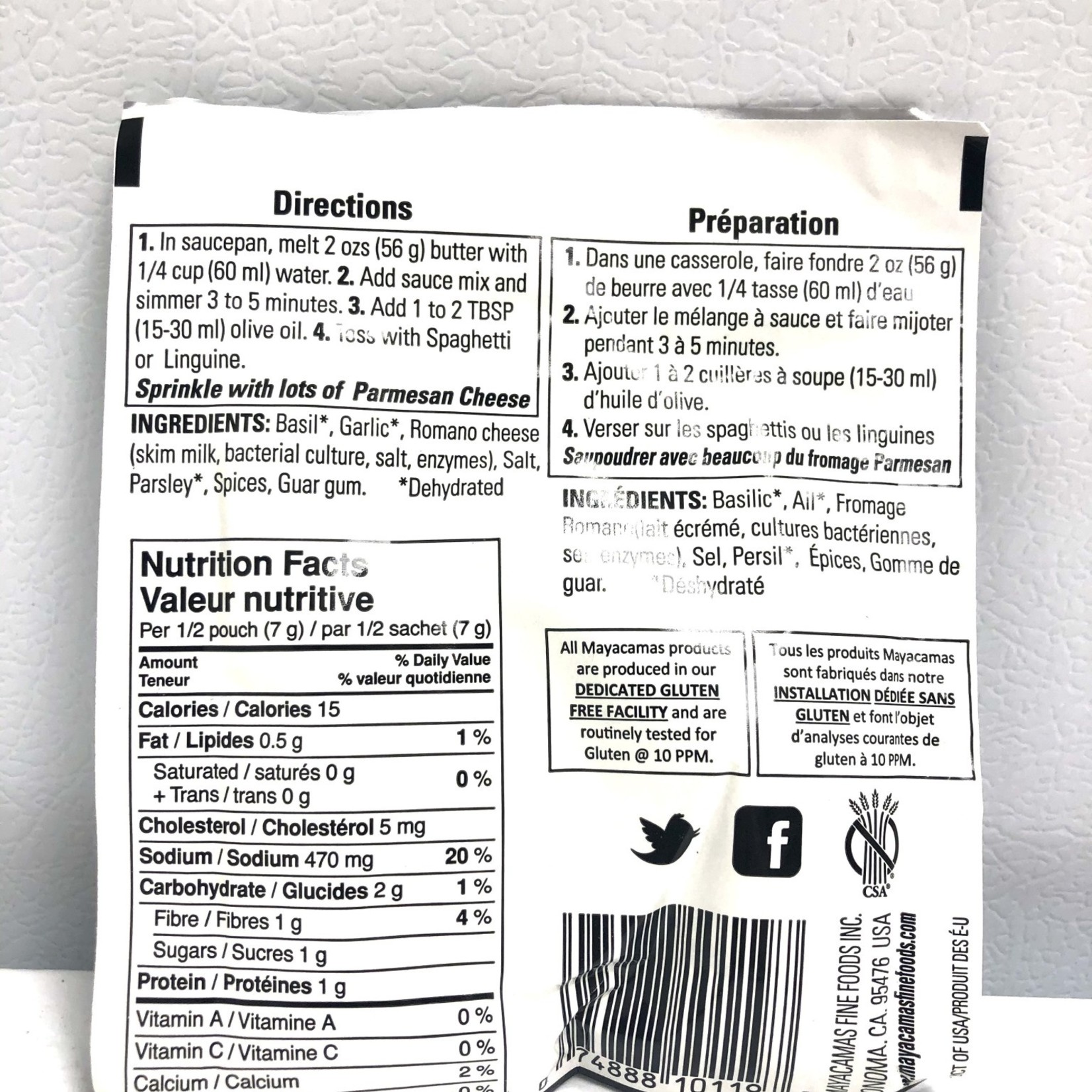 Mayacamas Mayacamas - Sauce Mix, Pesto (14g)