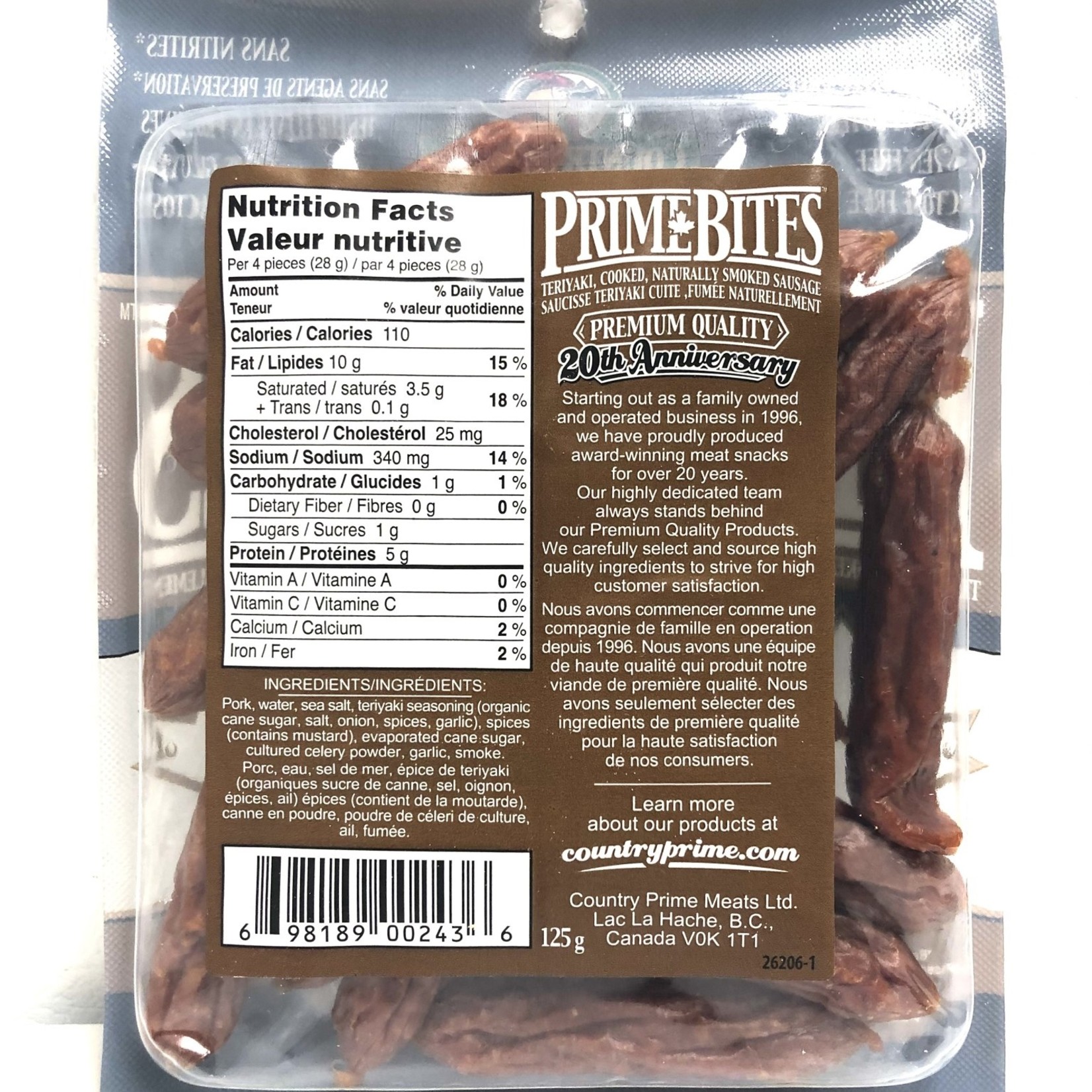 Country Prime Meats Country Prime Meats Prime Bites - Teriyaki 125g