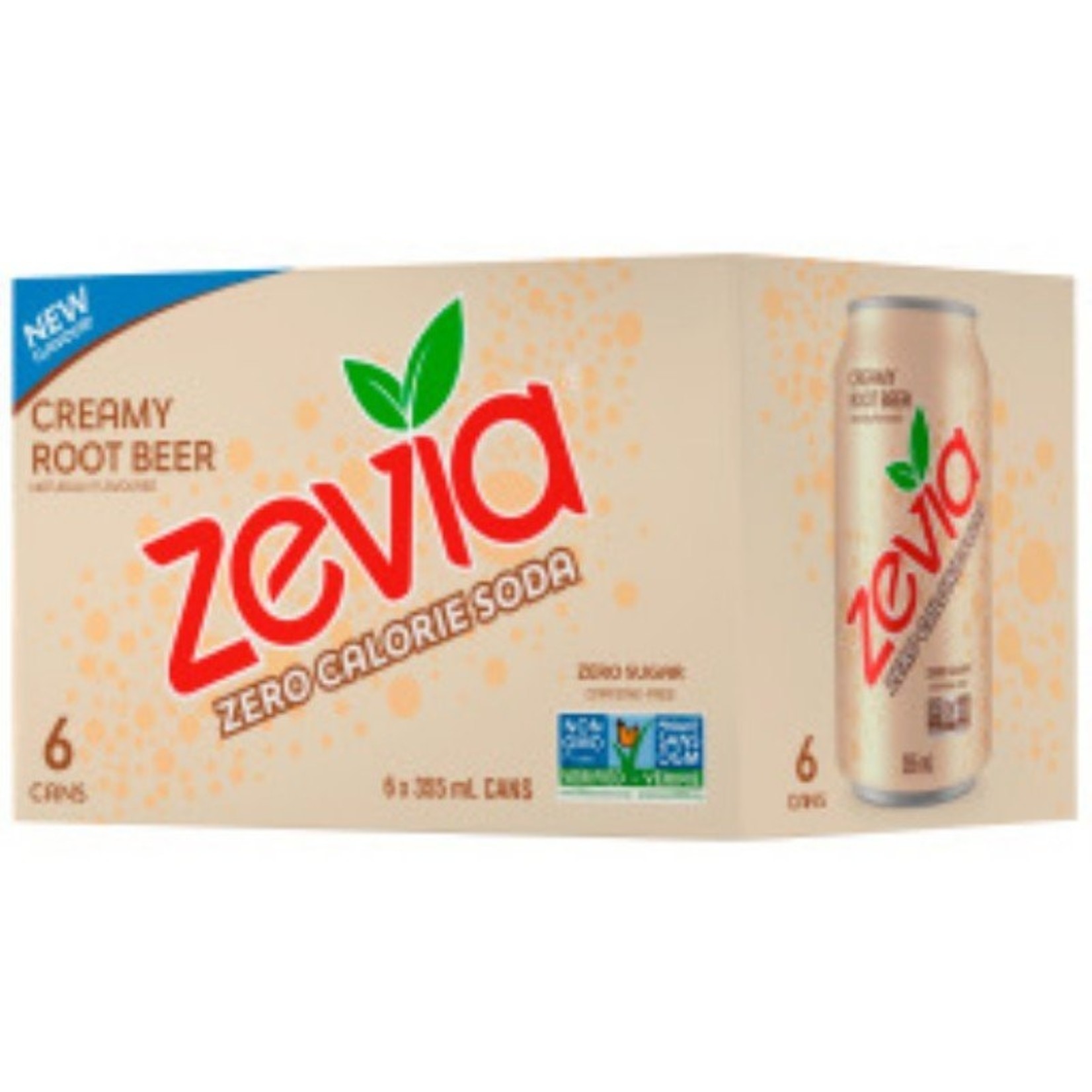 Zevia Soda Zevia - Soda, Creamy Root Beer (6pk)