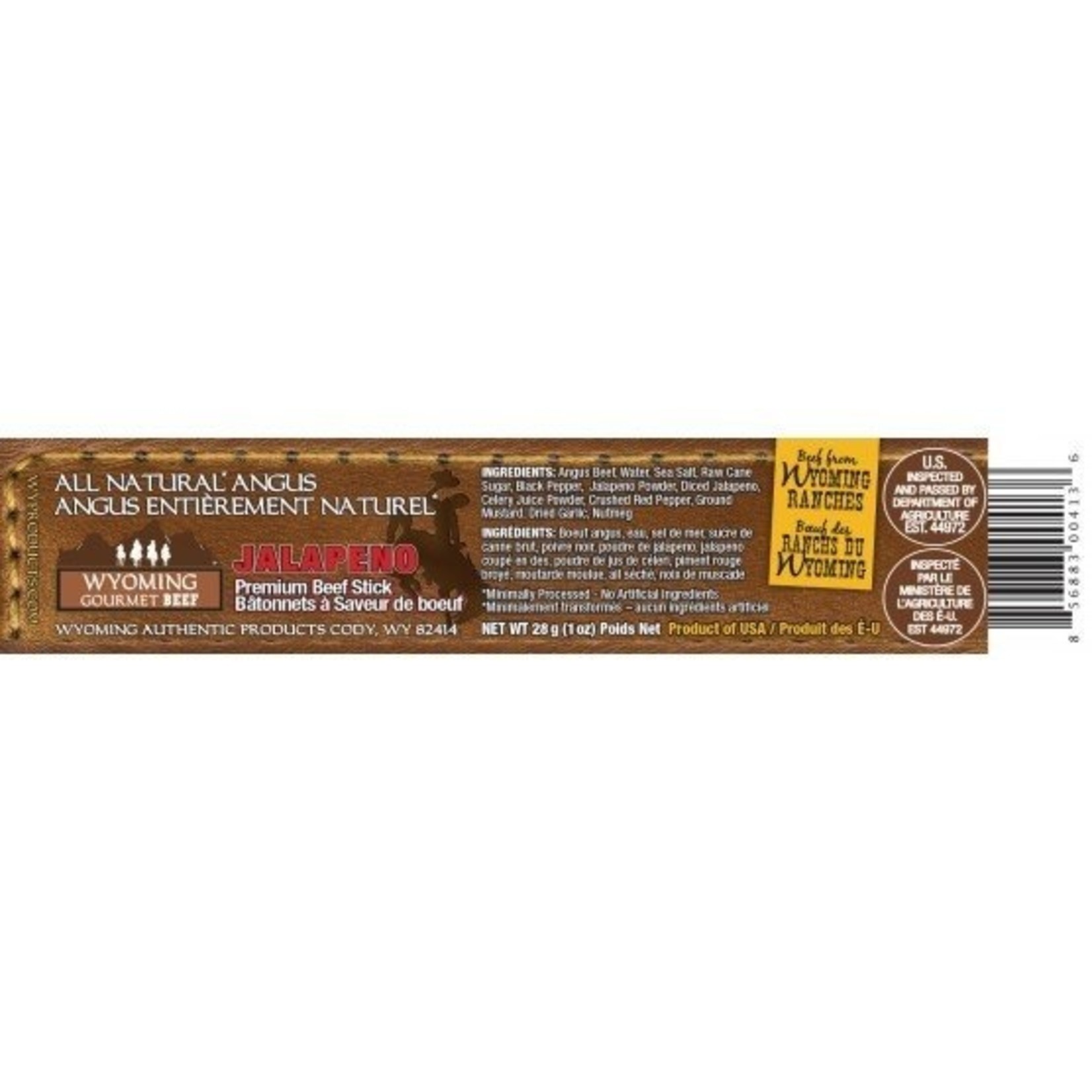 Wyoming Gourmet Beef Wyoming Gourmet Beef - Cowboy Hickory Smoked Beef Jerky (28g)
