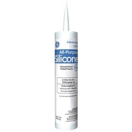 GE Silicone Rubber Sealant, 10 oz,Clear