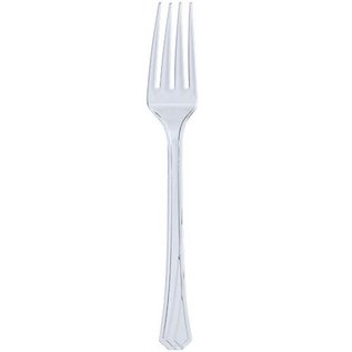 Hanna K Fancy Plastic Forks Clear - 51 Ct