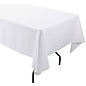 MISC Disposable Plastic Tablecloth- White ( Rectangle 54" x 108")