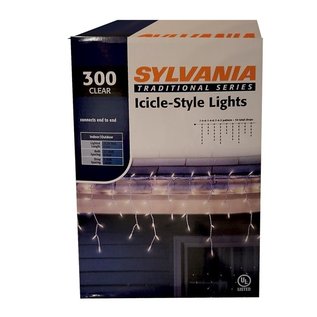 MISC Sylvania 300 Light Clear Decorative Icicle Lights