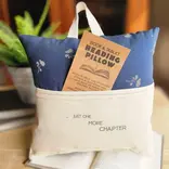 Desmond Brown READING/TABLET PILLOW - JUST ONE MORE CHAPTER (NAVY FLORAL)