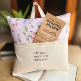 Desmond Brown READING/TABLET PILLOW - KIND HEART, FIERCE MIND (PINK)