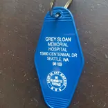 The 3 Sisters Design Co. MOTEL KEY FOB - GREY SLOAN MEMORIAL HOSPITAL