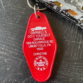 The 3 Sisters Design Co. MOTEL KEY FOB - DARNELL'S GARAGE