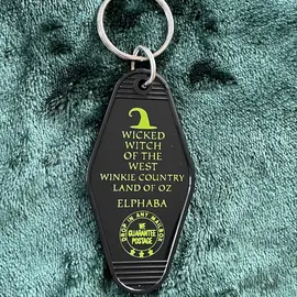 The 3 Sisters Design Co. MOTEL KEY FOB - WICKED WITCH OF THE WEST