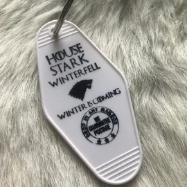 The 3 Sisters Design Co. MOTEL KEY FOB - HOUSE OF STARK