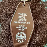 The 3 Sisters Design Co. MOTEL KEY FOB - TWEEK BROS. COFFEHOUSE