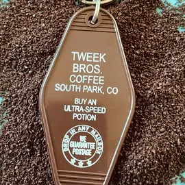 The 3 Sisters Design Co. MOTEL KEY FOB - TWEEK BROS. COFFEHOUSE