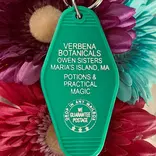 The 3 Sisters Design Co. MOTEL KEY FOB - VERBENA BOTANICALS (PRACTICAL MAGIC)