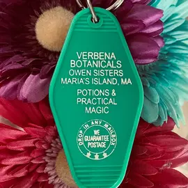 The 3 Sisters Design Co. MOTEL KEY FOB - VERBENA BOTANICALS (PRACTICAL MAGIC)