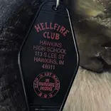 The 3 Sisters Design Co. MOTEL KEY FOB - HELLFIRE CLUB (STRANGER THINGS)