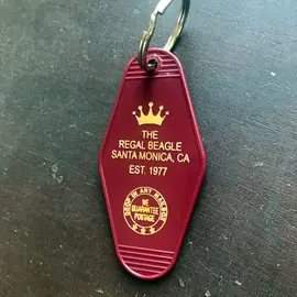 The 3 Sisters Design Co. MOTEL KEY FOB - THE REGAL BEAGLE