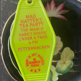 The 3 Sisters Design Co. MOTEL KEY FOB - MAD HATTER'S TEA PARTY