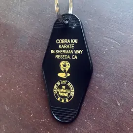 The 3 Sisters Design Co. MOTEL KEY FOB - COBRA KAI KARATE