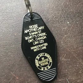 The 3 Sisters Design Co. MOTEL KEY FOB - ROSE APOTHECARY