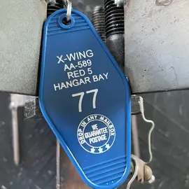 The 3 Sisters Design Co. MOTEL KEY FOB - X-WING