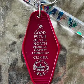 The 3 Sisters Design Co. MOTEL KEY FOB - GOOD WITCH OF THE NORTH