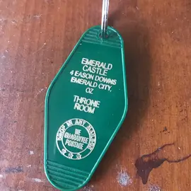 The 3 Sisters Design Co. MOTEL KEY FOB - EMERALD CASTLE