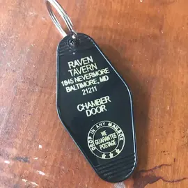 The 3 Sisters Design Co. MOTEL KEY FOB - RAVEN TAVERN