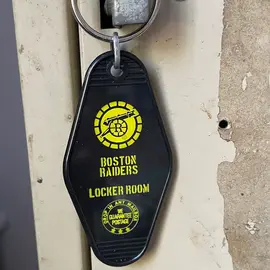 The 3 Sisters Design Co. MOTEL KEY FOB - BOSTON RAIDERS (HEATED RIVALRY)